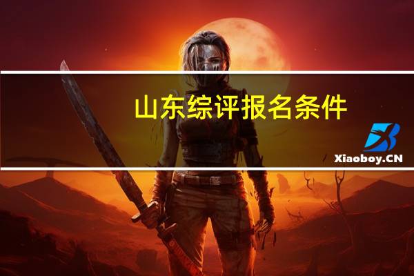 山东综评报名条件