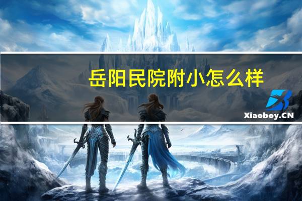 岳阳民院附小怎么样