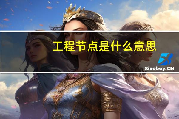 工程节点是什么意思