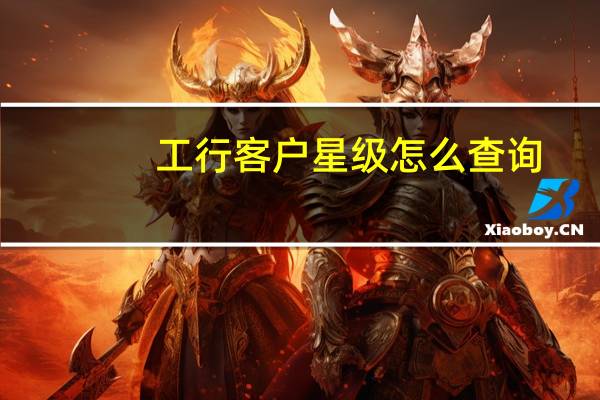 工行客户星级怎么查询