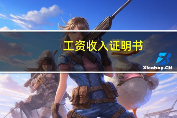 工资收入证明书