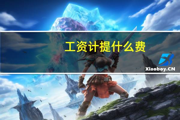 工资计提什么费
