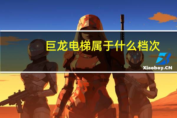 巨龙电梯属于什么档次