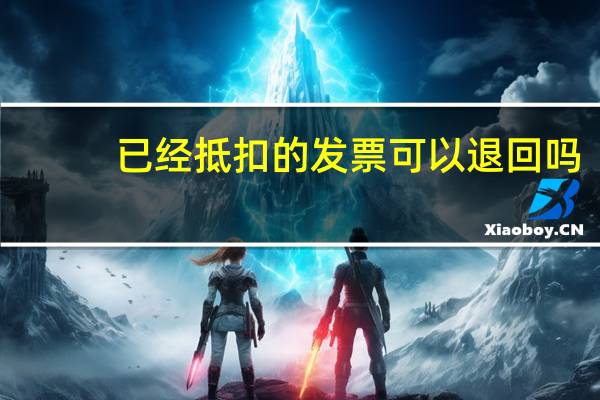 已经抵扣的发票可以退回吗