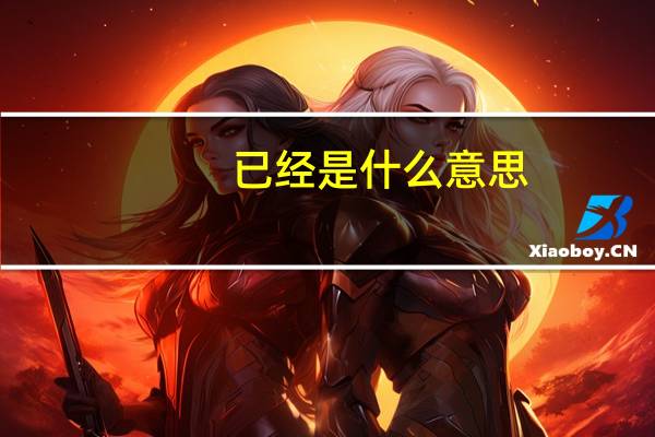 已经是什么意思
