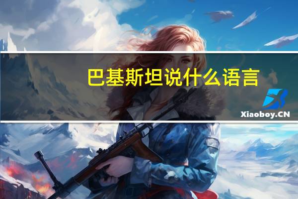 巴基斯坦说什么语言