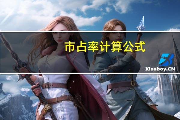 市占率计算公式