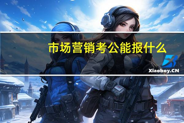 市场营销考公能报什么