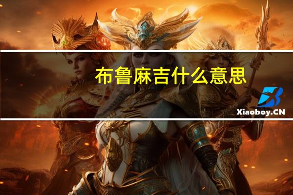 布鲁麻吉什么意思