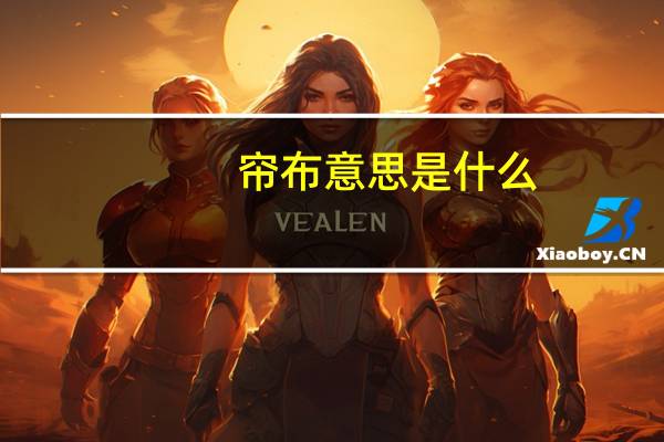 帘布意思是什么