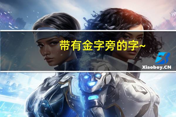 带有金字旁的字~
