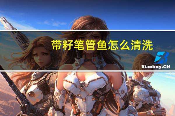 带籽笔管鱼怎么清洗