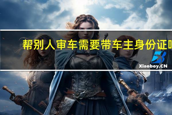 帮别人审车需要带车主身份证吗