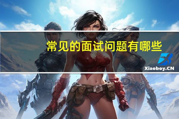 常见的面试问题有哪些?
