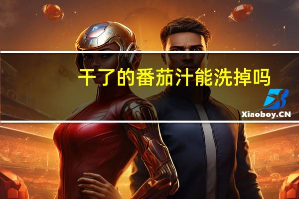 干了的番茄汁能洗掉吗