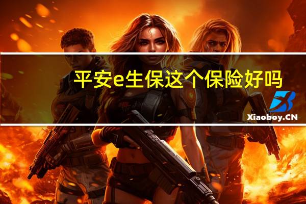 平安e生保这个保险好吗