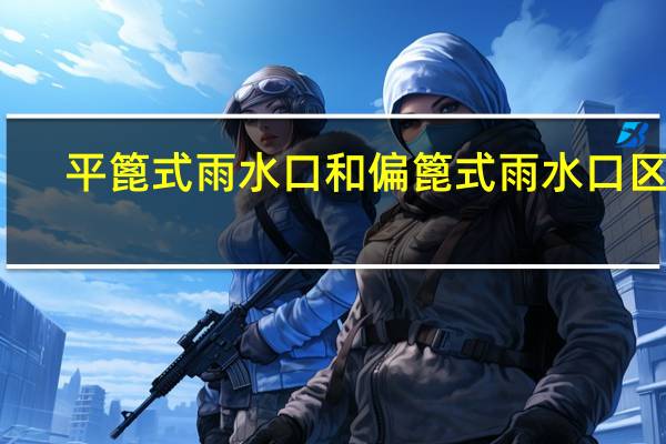 平篦式雨水口和偏篦式雨水口区别