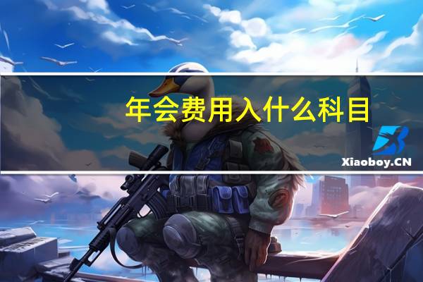 年会费用入什么科目