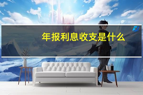 年报利息收支是什么