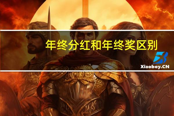 年终分红和年终奖区别