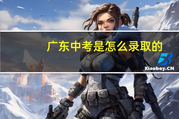 广东中考是怎么录取的