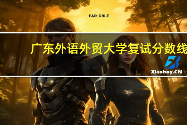 广东外语外贸大学复试分数线