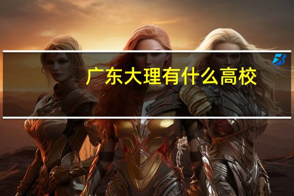 广东大理有什么高校
