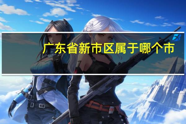 广东省新市区属于哪个市