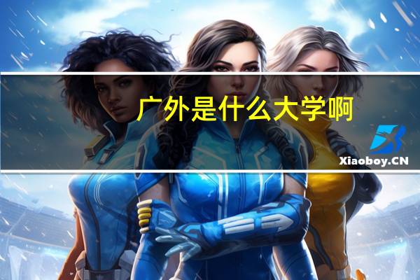广外是什么大学啊