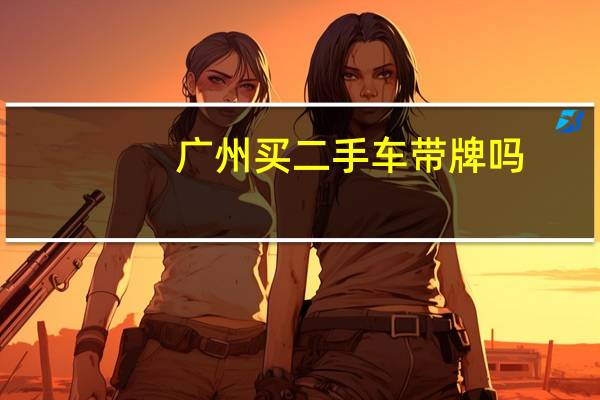 广州买二手车带牌吗