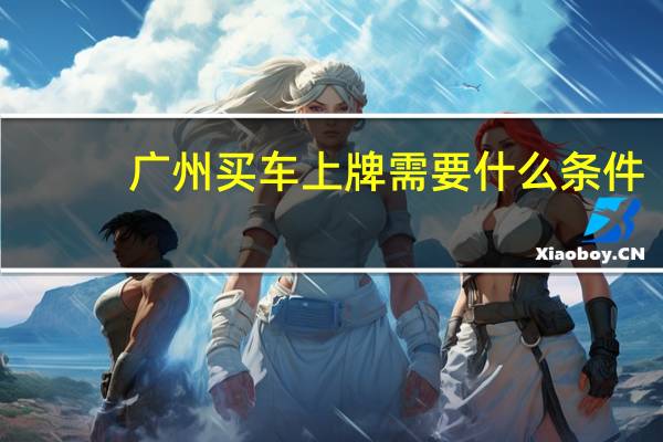 广州买车上牌需要什么条件