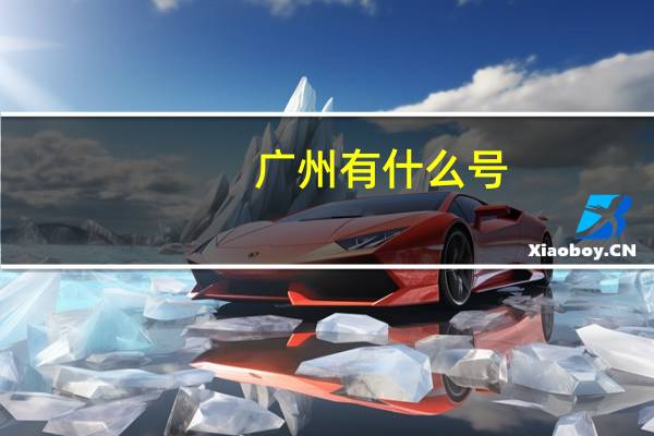广州有什么号