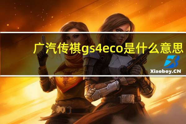广汽传祺gs4eco是什么意思