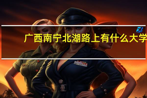 广西南宁北湖路上有什么大学