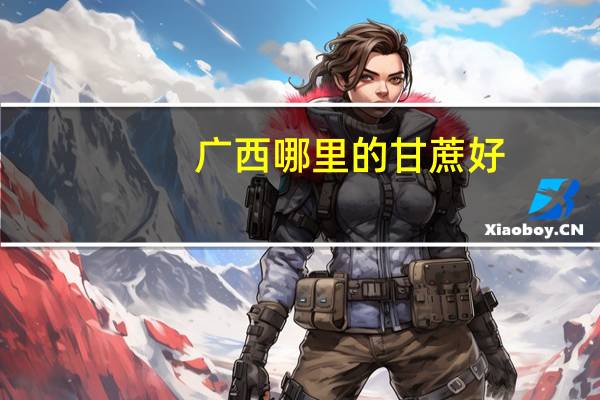 广西哪里的甘蔗好