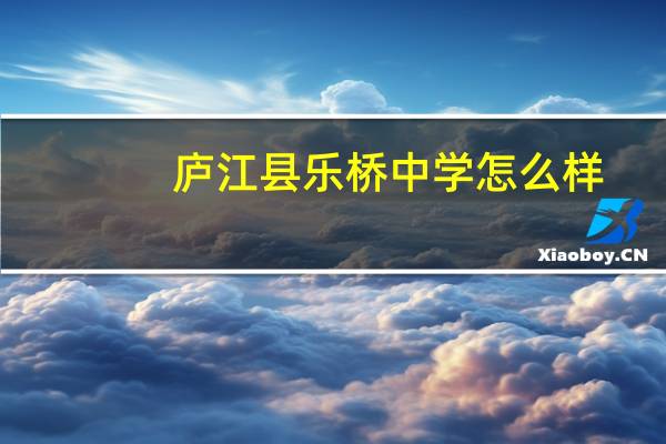 庐江县乐桥中学怎么样