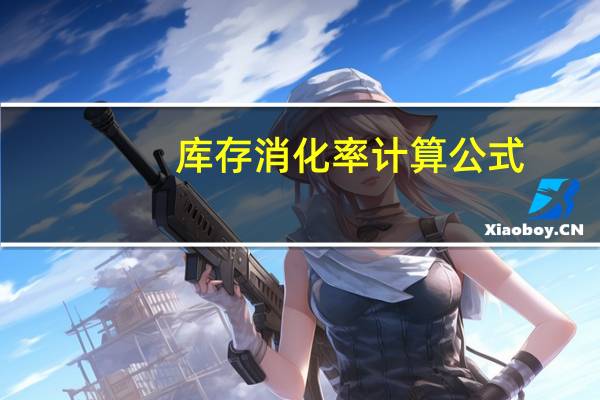 库存消化率计算公式