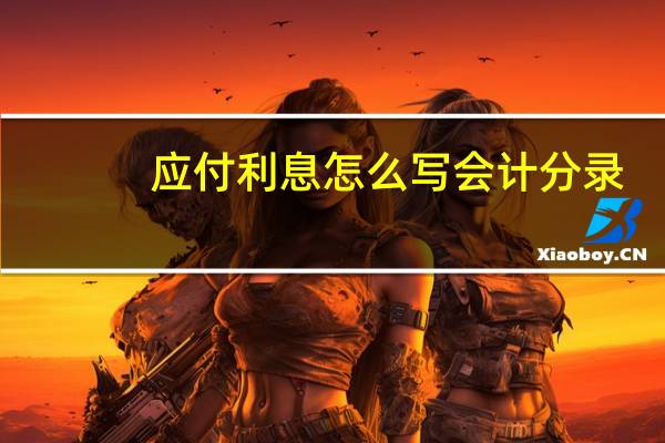 应付利息怎么写会计分录