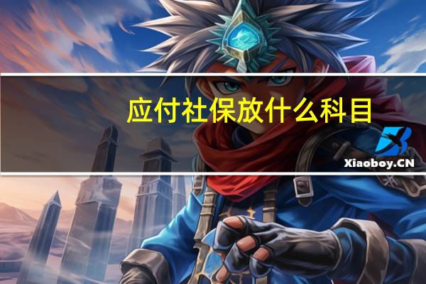 应付社保放什么科目