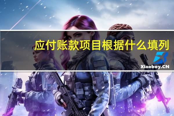 应付账款项目根据什么填列