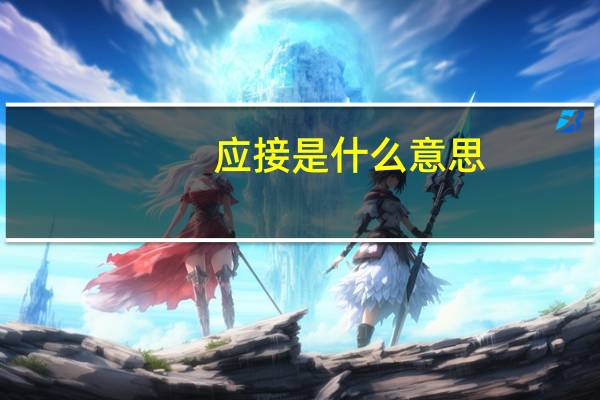 应接是什么意思
