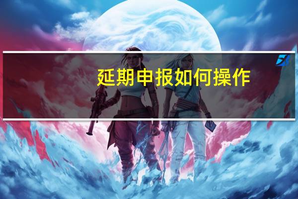 延期申报如何操作