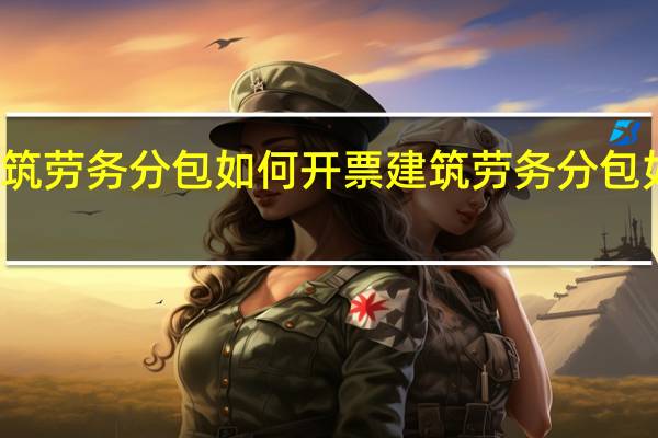 建筑劳务分包如何开票建筑劳务分包如何开票