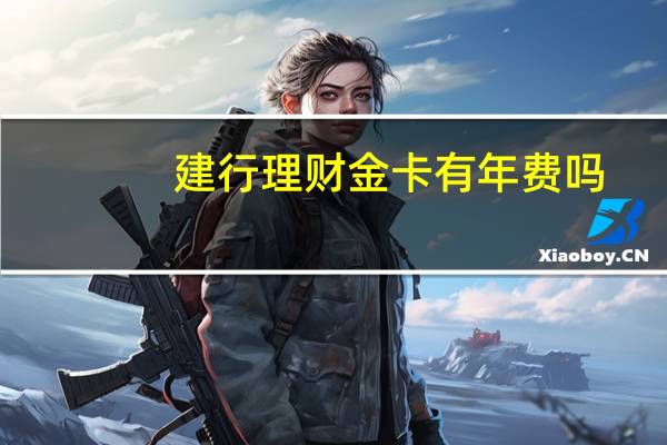 建行理财金卡有年费吗