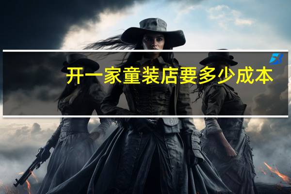 开一家童装店要多少成本