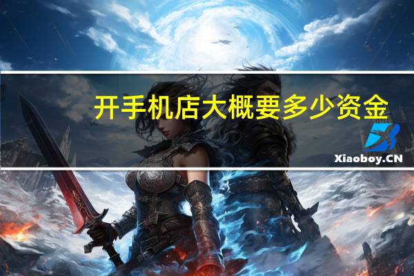 开手机店大概要多少资金
