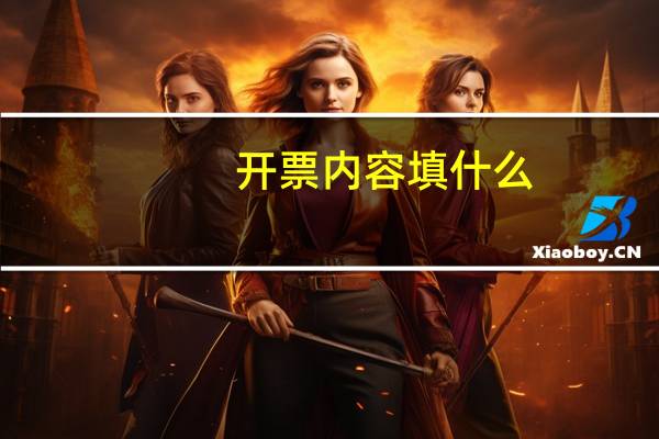 开票内容填什么