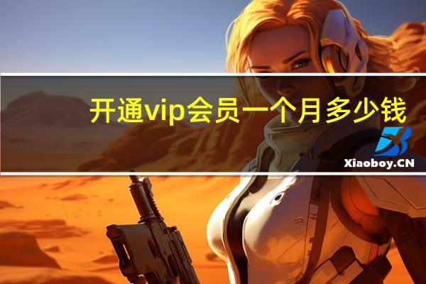 开通vip会员一个月多少钱