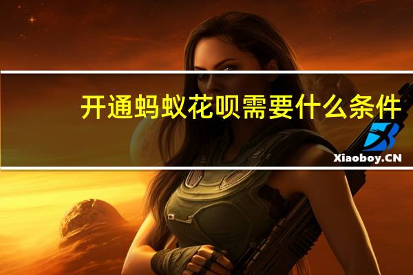开通蚂蚁花呗需要什么条件