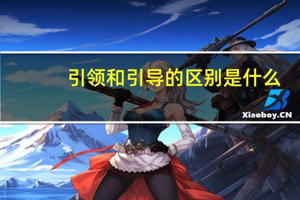 引领和引导的区别是什么